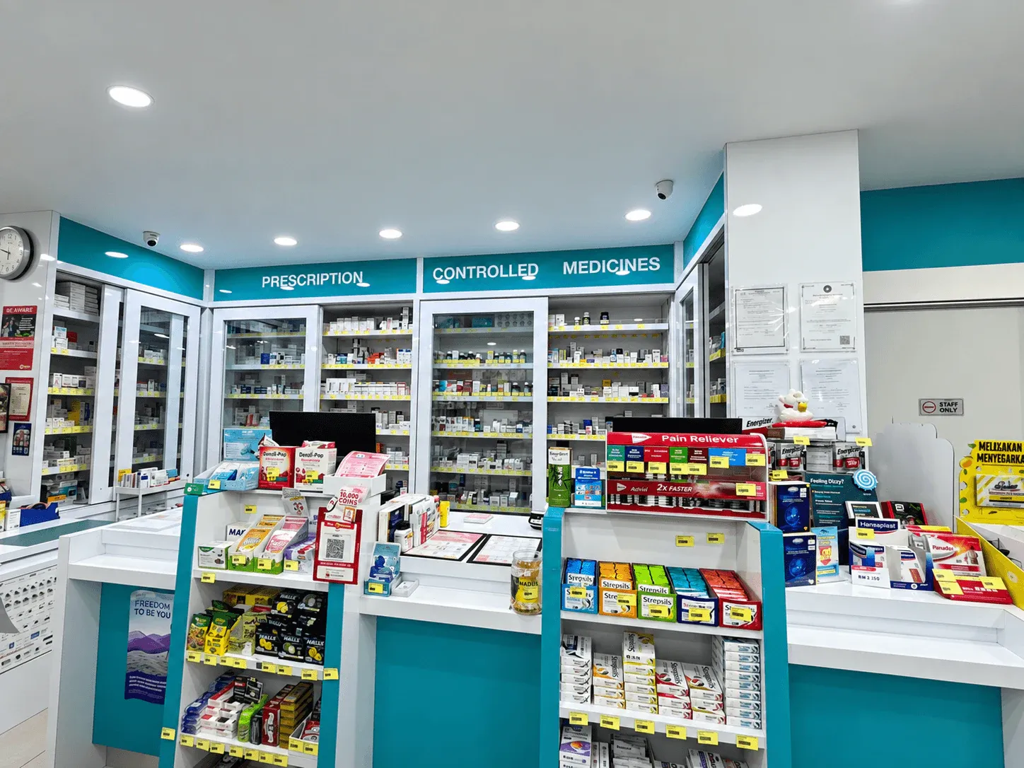 Prescription counter at the Cheng Utama branch